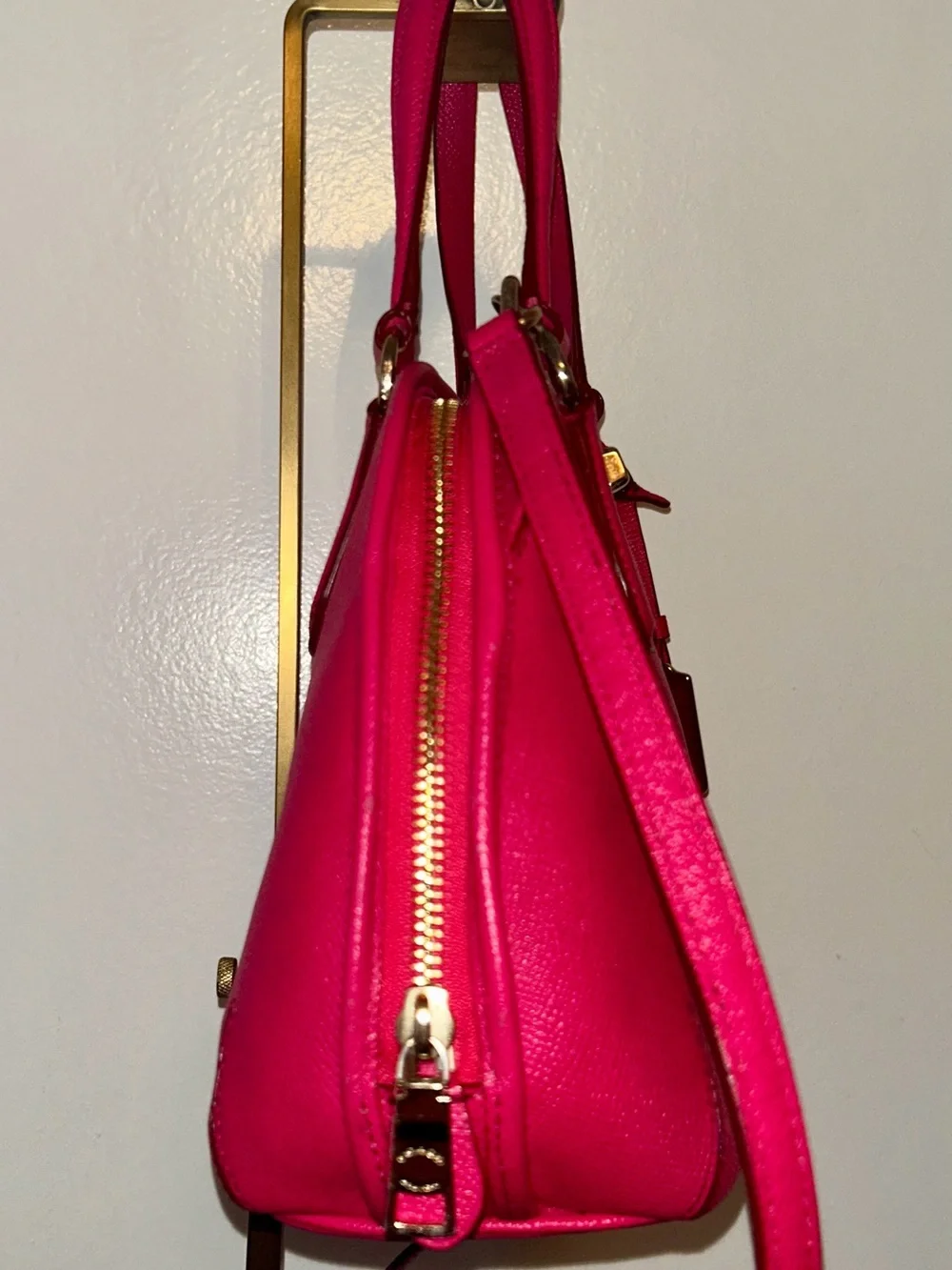 Coach Prince Street Mini Dome Satchel in Pink.  Original Hang Tag